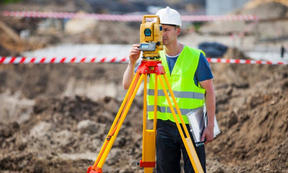 alta survey construction site - ALTA SURVEY Kansas Land surveyor performing an ALTA survey on a commercial site in Kansas City MO